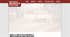 Desktop Screenshot of frontierhardwoodflooring.com
